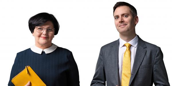 Pirjo Laaksonen and Adam Smale