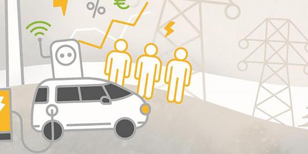 digitaalista energiaa tuulivoimala sähköauto