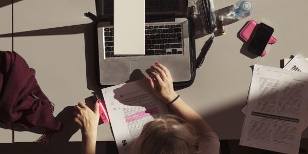 A human and computer