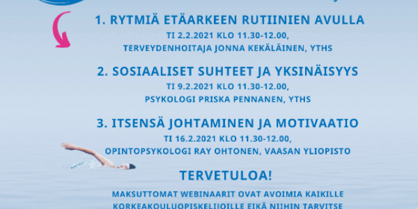 Selviytymisvinkit etäarkeen -webinaarisarja