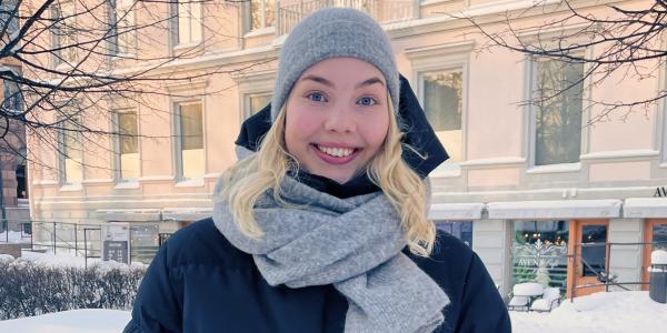 Tuotantotalouden opiskelija Moona Smolander