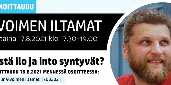 Avoimen iltamat mainos