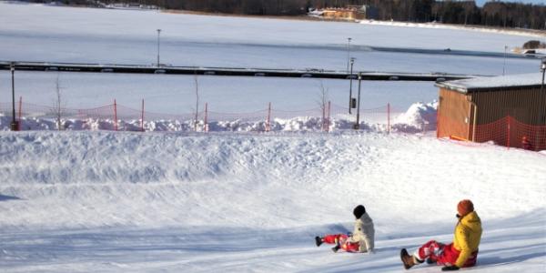 Winter sledding