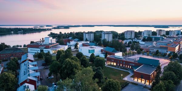 Vaasan yliopiston kampus ilmakuva