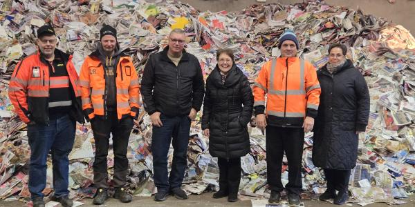 Selvityksessä mukana ollut yritysryhmä. Mattias Groos (Retex), Henrik Bertell (Närpes Renhålling), Ville Laitala (SK-Steel), Tarja Pienimäki (Develop Train), Petri Hietamäki (Härmänmaan Ympäristöpalvelu) ja Anne Laitala (Suupohjan Kuljetus).