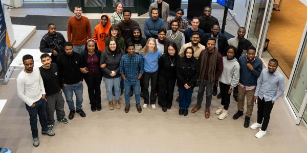 Group of students taking part in Winter School held at the University of Vaasa