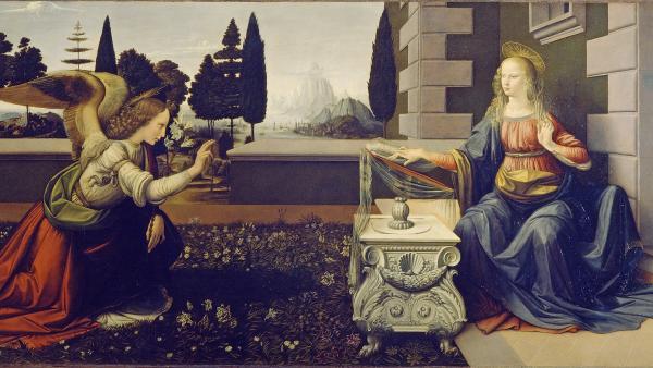 Leonardo da Vinci (1452-1519): Marian ilmestys (1475-1480)