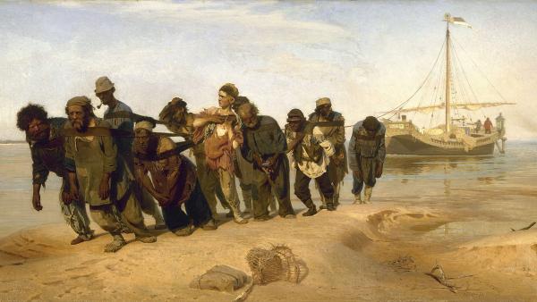 Ilja Repin (1844-1930): Volgan lautturit (1870-1873)