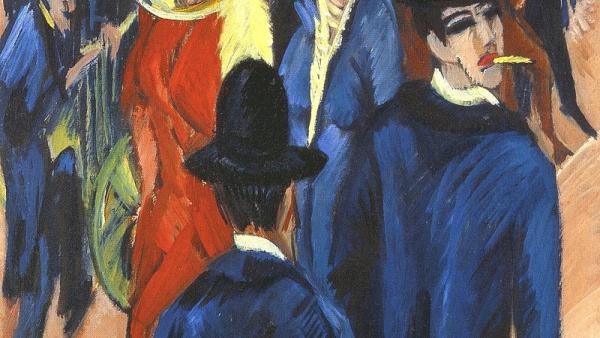 Ernst Ludwig Kirchner (1880-1938): Katunäkymä Berliinistä (1913)