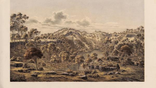 Eugene von Guérard (1811-1901): Mount Ecclesin kraateri (1866–68) Attribution 2.0 Generic (CC BY 2.0)