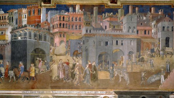 Ambrogio Lorenzetti (1319-47): Hyvän hallinnon allegoria (1339)