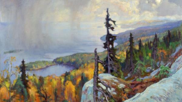 Eero Järnefelt (1863-1937): Maisema Kolilta (1930)