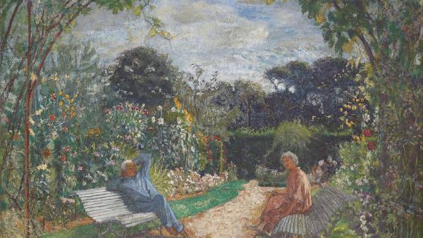 Édouard Vuillard (1868-1940): Aamu puutarhassa, Clos Cézanne  (1924)
