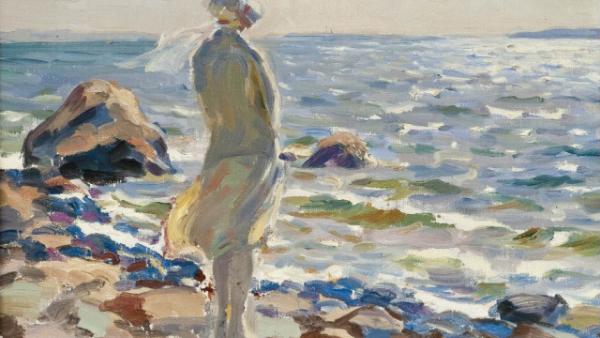 Santeri Salokivi (1886-1940): Nainen rannalla (1929)