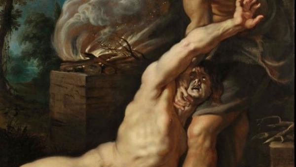 Peter Paul Rubens (1577- 1640): Kain surmaa Abelin (n. 1608-1609)
