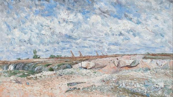 Carl Fredrik Hill (1849-1911): Pilvet purjehtivat maisemassa (1876)