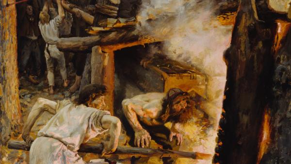 Akseli Gallen-Kallela (1865-1931): Sammon taonta (1893)