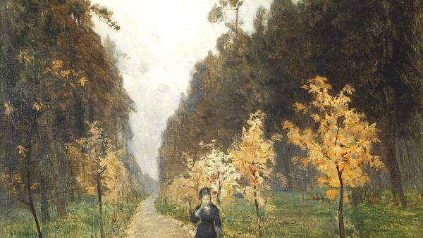 Isaac Levitan (1860-1900): Syyspäivä, Sokolniki (1879)