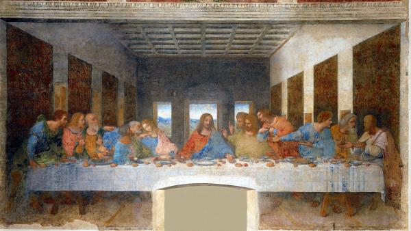 Leonardo da Vinci (1452-1519): Viimeinen ehtoollinen (1498)