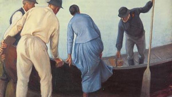 Pekka Halonen (1865-1933): Työstä lähtö (1907)