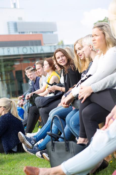 Students on campus