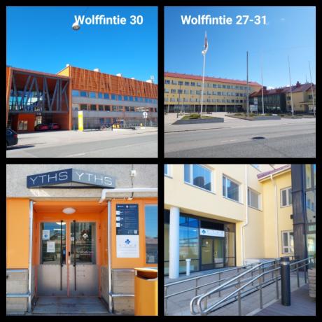 YTHS Vaasan palvelupisteet - FSHS Vaasa Service Unit