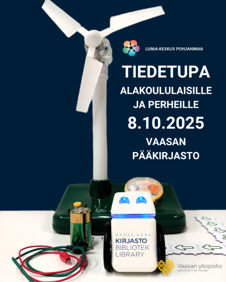 Pieni tuulivoimala, KUBO-robotti, paristo ja hauenleukajohtoja