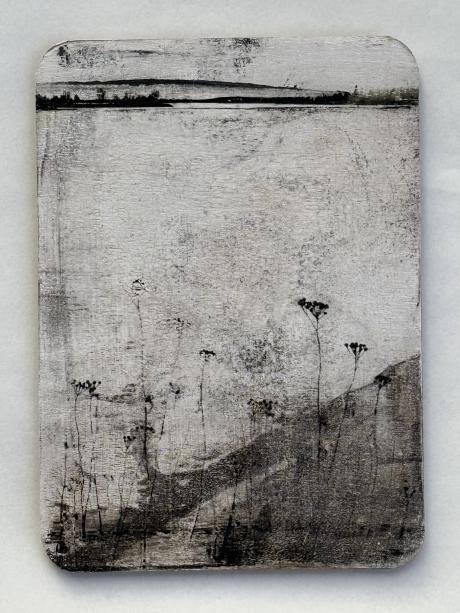 Katey O'Sullivan found in translation, grey scale print on paper