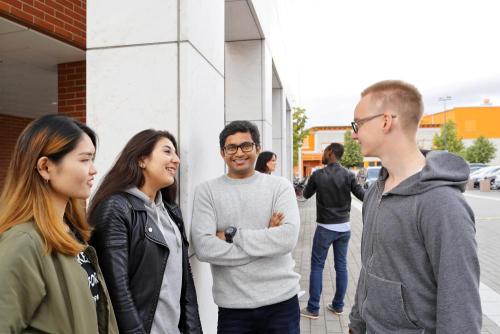 students at campus