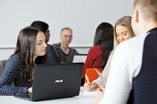 students in class room