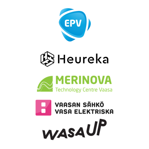 Sponsorilogot: EPV, Heureka, Merinova, Vaasan Sähkö, Wasa Up